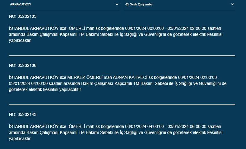 İstanbul'da bugün 10 ilçe karanlığa gömülecek: İşte elektriklerin kesileceği mahalle ve sokaklar 2